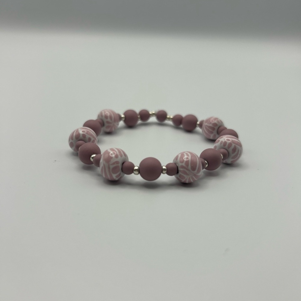 Elegant Pink Beaded Bracelet